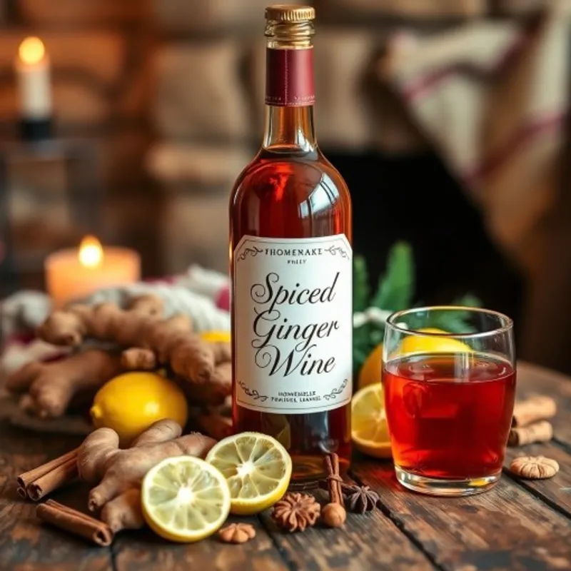 Spiced Ginger Wine image